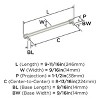 Amerock Faraday Pull for Cabinets, Drawers, and Furniture - 3 of 4