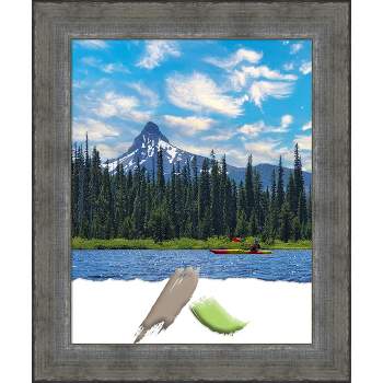 Amanti Art Forged Pewter Wood Picture Frame