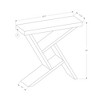 Monarch Specialties Accent Table, Console, Entryway, Narrow, Sofa, Living Room, Bedroom, Grey And White Laminate, Contemporary, Modern - 4 of 4