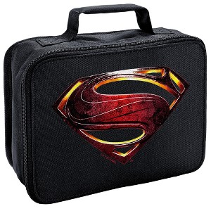 Justice League Superman Logo Insulated Soft Sided Lunch Box - 1 of 4