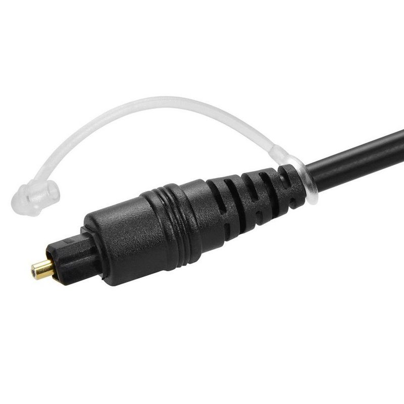 Monoprice Digital Optical Audio Cable - 6 Feet - Black | S/PDIF (Toslink) 5.0mm Ouside Diameter, Gold plated ferrule, 3 of 7