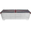 HomeRoots 64" Silver Navy Blue And Red Union Jack Aviator Coffee Table - 4 of 4