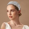 Unique Bargains Women's Elegant Ring Cross Stitching Wide Hairband 6.30"x5.51" 1 Pc - 2 of 3