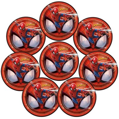 Spider-Man 9&#34; 8ct Party Paper Plates