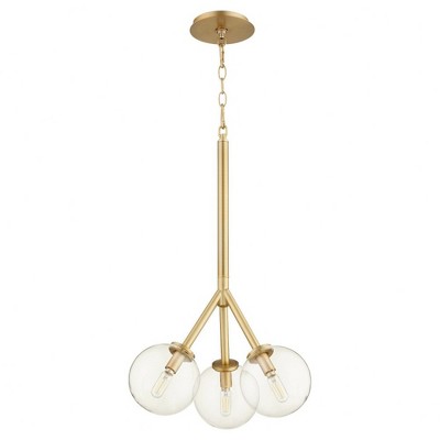 Quorum Lighting Rovi 3 - Light Pendant in  Aged Brass