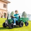 JOYMOR Ride on Tractor with Remote Control, 25W Motors Electric Tractor with Trailer, 12V Battery Powered Ride on car Toy for Boys and Girls (Green) - 2 of 4