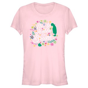 Juniors Womens Encanto No Se Habla De Bruno Tropical Leaves T-Shirt - 1 of 4