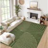 Modern Rainbow Easy Jute Area Rugs, Washable Natural Contemporary Indoor Outdoor Carpet for Living Room Bedroom Office Farmhouse Patio Backyard RV - 3 of 4