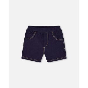 Deux par Deux Girl Jegging Shorts Dark Denim Blue - 1 of 4