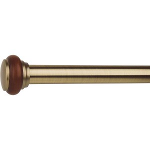 Versailles 1 1/8" Titan Ex Rod With Saturn Finial Set - Antique Brass - 1 of 3