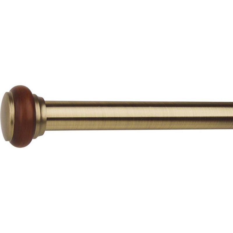 Versailles 1 1/8" Titan EX Rod Set with Saturn Finial Antique Brass, 1 of 4