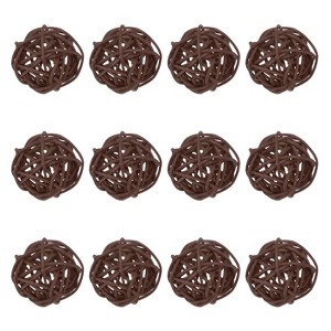 Unique Bargains Wicker Rattan Decorative DIY Crafts Balls for DIY Crafts 1.6 Inch 12 Pcs - 1 of 4