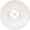 Springcrest Set of 2 Bell Lamp Shades Off-White Large 7" Top x 18" Bottom x 10.5" High Spider Replacement Harp and Finial Fitting - 4 of 4