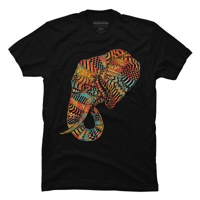 Men's Design By Humans Elephant (Majestic) By kase T-Shirt