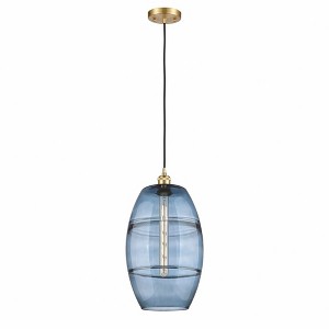 Vaz - 1 Light Cord Hung Mini Pendant In Industrial Style-18.5 Inches Tall and 10 Inches Wide - 1 of 1
