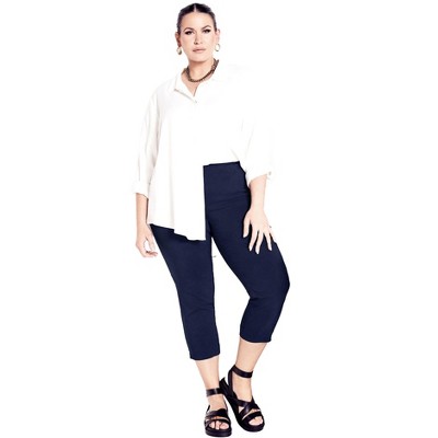 Avenue Women's Plus Size Super Stretch Crop Pant
