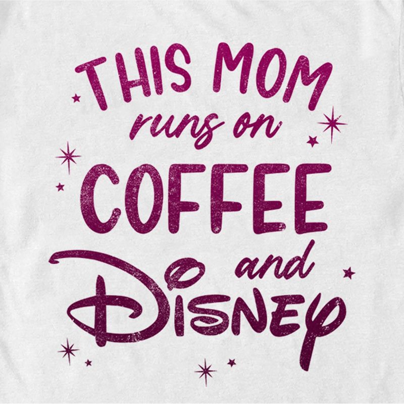 Men's Disney This Mom Runs On Coffee T-Shirt, 2 of 6