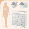 SKRAN Dresser for Bedroom with 7 Drawers and 2 Shelves for Closet with Wooden Top and Metal Frame, Tall Dressers & Chest of Drawers - 3 of 4