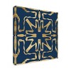 Trademark Fine Art - Alonzo Saunders  Motif on Blue VII Canvas Art - 4 of 4