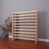 Itopfox Freestanding Wooden Wine Rack Cabinet, Stackable Storage Modular Countertop Holder for 100 Bottles - 2 of 4