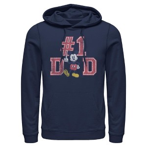 Mens Mickey & Friends Father's Day Mousey #1 Dad Lightweight Hoodie - 1 of 4