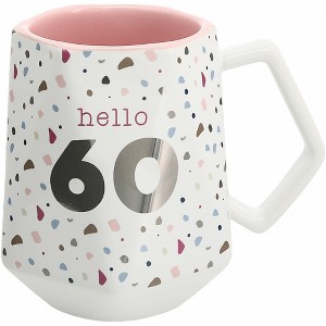 Pavilion Gift Company - Hello 60 - 17 oz Geometric Cup - Drinkware - 1 of 1