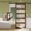 Bestier  Glass Barn Door with 8ft Sliding Barn Door Hardware Kit & Handles - 4 of 4