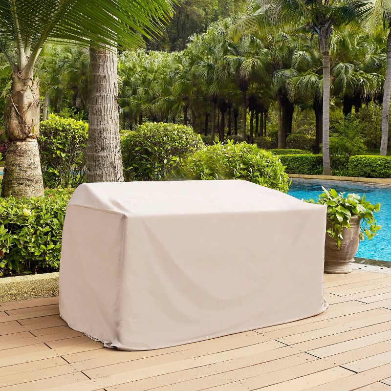 Outdoor Loveseat Furniture Cover - Tan - Crosley, 4 of 8