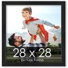PosterPalooza | Square Decor Black Picture Frame - UV Acrylic, Foam Board Backing, Hanging Hardware - 2 of 4