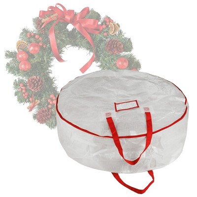 Elf Stor Wreath Deluxe Storage Bag- White