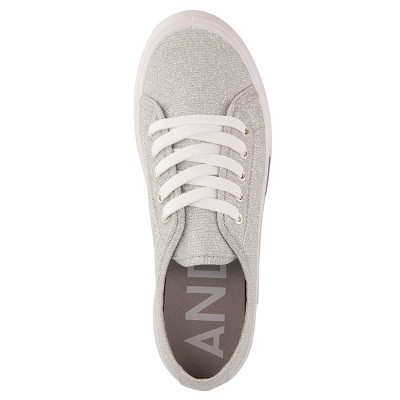 Женские кроссовки Andrea Casual Canvas Sneakers 77220, Grey, 5 — фото 5