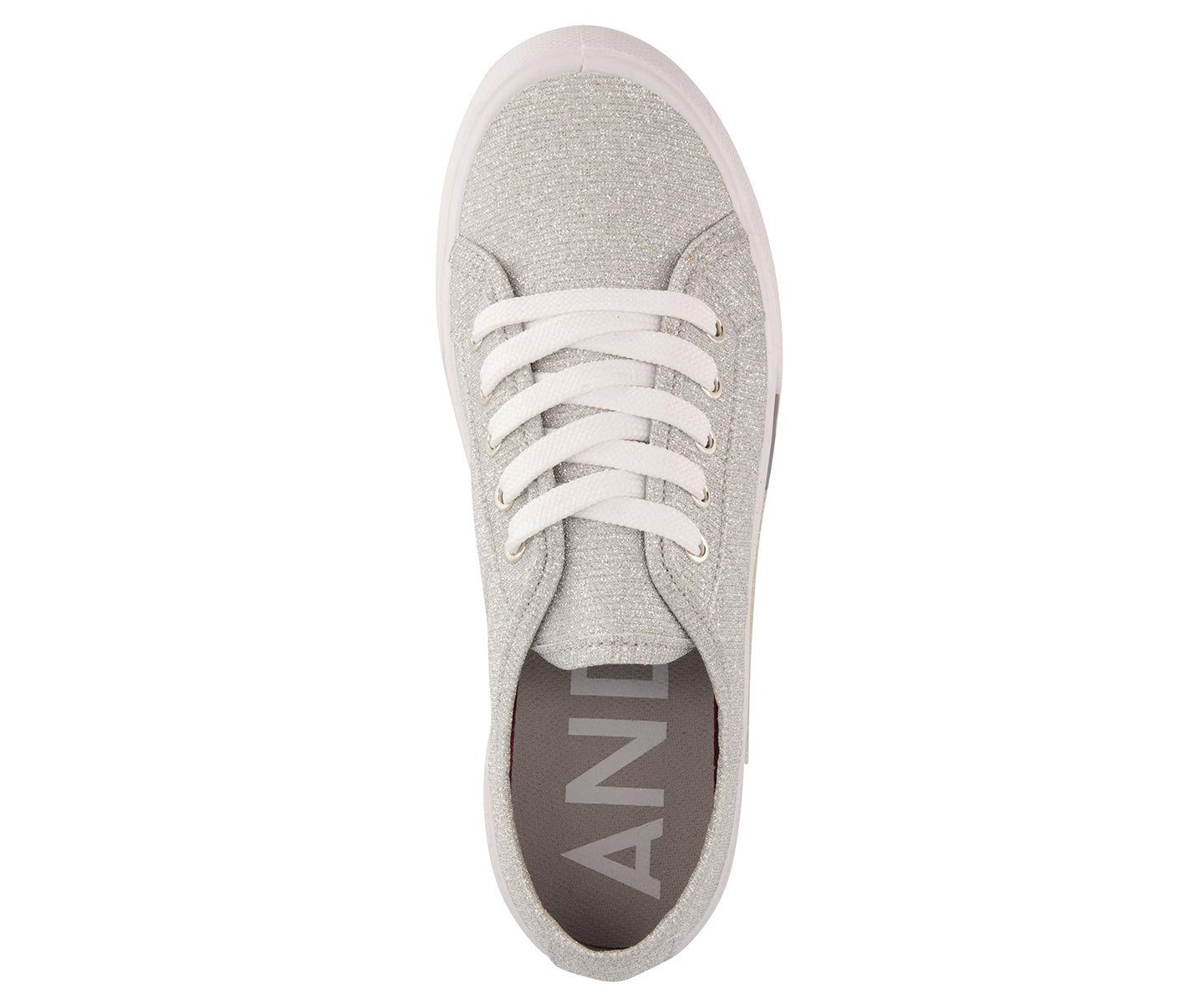Женские кроссовки Andrea Casual Canvas Sneakers 77220, Grey, цвет: Серый — фото 5