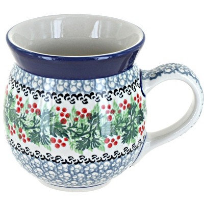 Blue Rose Polish Pottery Ceramika Artystyczna Bubble Mug