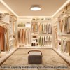 GlasFlength Closet System Sets Modern Closet Cabinet with Shelves, for Living Room, Dining Room, White, 109"*47"*24" - 4 of 4