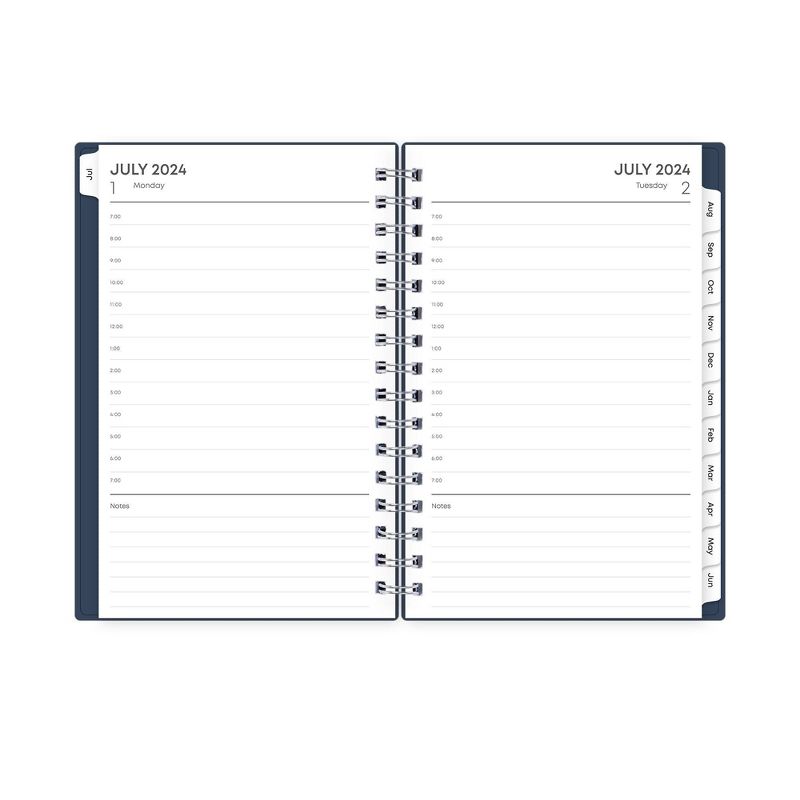 Blue Sky 2024-25 Daily/Monthly Planner 8&#34;x5&#34; Wirebound Navy, 6 of 14