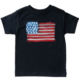 The Juniper Shop American Flag Smudged Toddler Short Sleeve Tee - 1 of 4