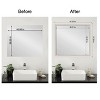 Amanti Art Mirror Makeover Bathroom Mirror Frame Border Kit- Fully Assembled Peel and Stick Frame - Mirror NOT Included - Trio  Trim - 4 of 4