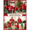 Christmas Family Pajama Set Red Pajamas with Santa Claus Print and Christmas Stocking - 3 of 4