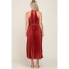 Pinkblush Rust Pleated Maternity Halter Dress - 3 of 4