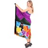 LA LEELA Women's Sarong Bikini Skirt Swimwear Cover up Bathing suit Summer Wraps Swimsuit Beach Wrap Coverups for Women One Size Purple, Tree - 4 of 4