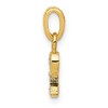 Black Bow Jewelry The Chloe Mini Diamond Accent initial P Pendant in 14k Yellow Gold - 2 of 4