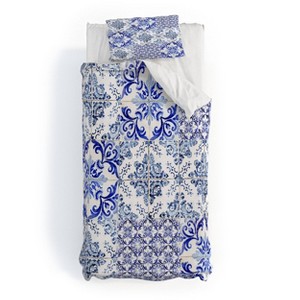 Deny Designs 3pc Twin/Twin XL Ingrid Beddoes Portuguese Azulejos Duvet and Sham Set - 1 of 4