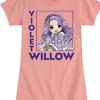 Girls' - Rainbow High - Holiday Violet Willow Fitted Short Sleeve Graphic T-Shirt - 2 of 4