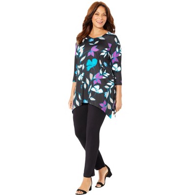 Catherines Women's Plus Size Anywear Fluid Tunic