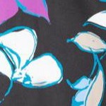black leaf floral