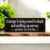 Slickblue Western Style Courage Quote Sign, 3.5x10 Rustic Pine Wall Décor, Multiple Colors - 2 of 3