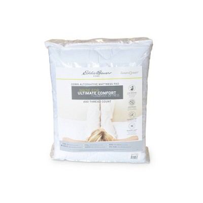 Twin XL White Down Alternative Waterproof Mattress Pad
