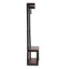 Willards Modern Industrial Handcrafted Mango Wood Coat Rack with Bench Cafe Brown/Black - Christopher Knight Home: Entryway Storage, 5 Hooks - 4 of 4