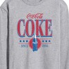Men's - Coca-Cola - 90s Coke Collegiate Design Long Sleeve Graphic T-Shirt - 2 of 4