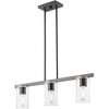 Livex Lighting Clarion 3 - Light Chandelier in  Black Chrome - 3 of 4